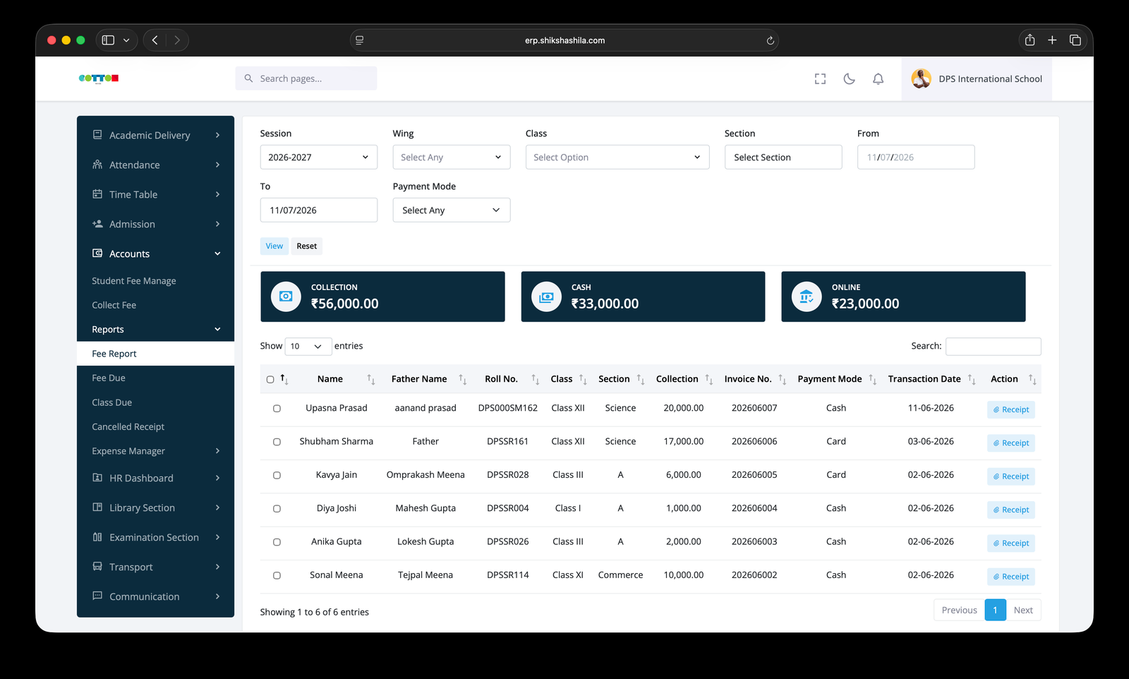 Finance Dashboard