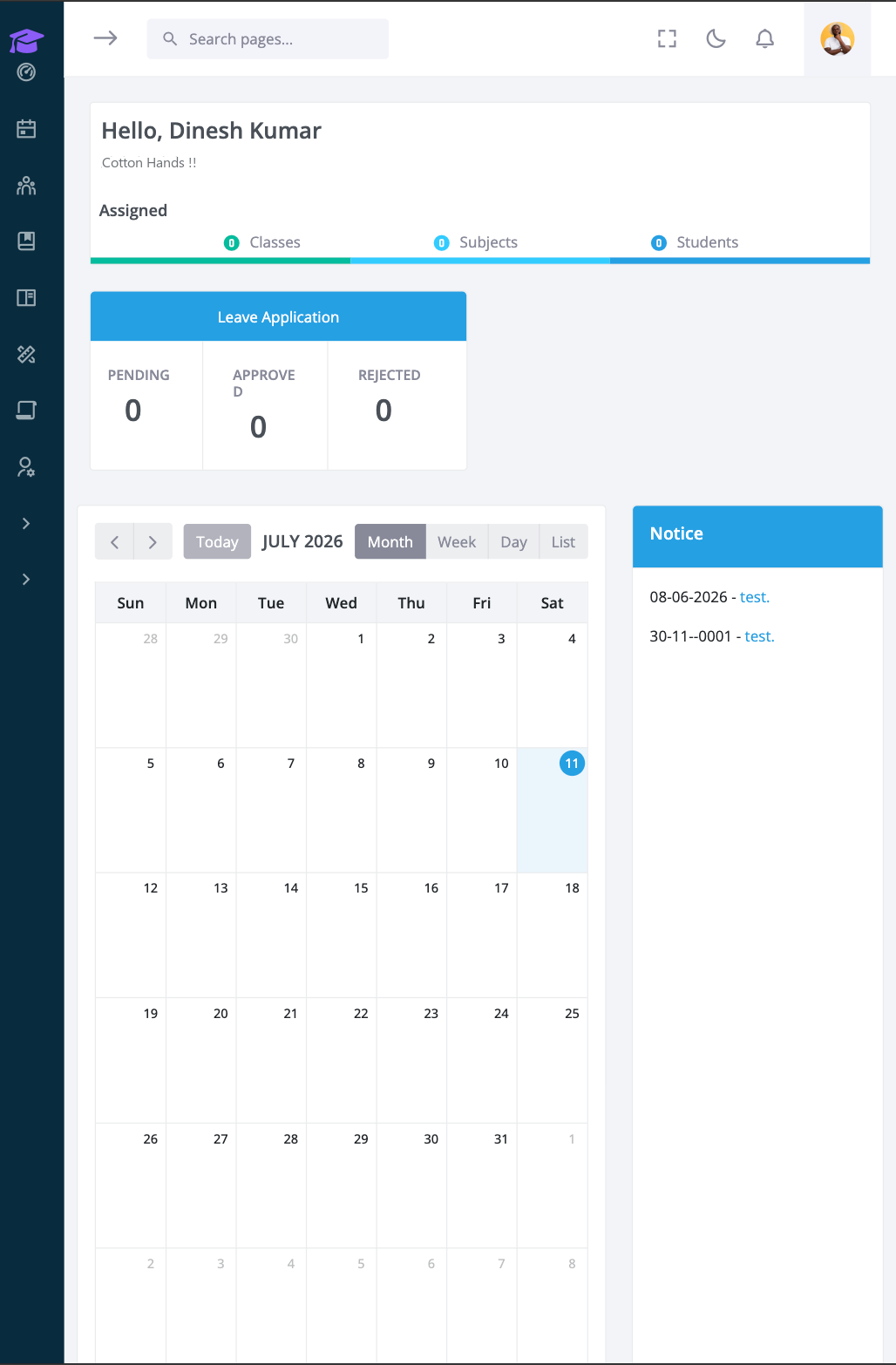 Tablet View
